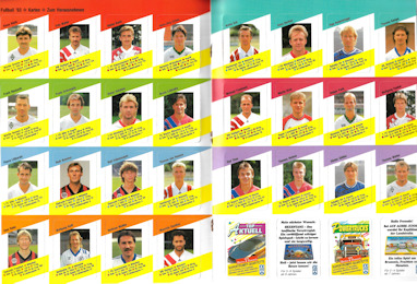 Album Sammelalbum Panini Bundesliga 1992-1993 Fussball 93 Kartenspiel Spielkarten FX Schmid