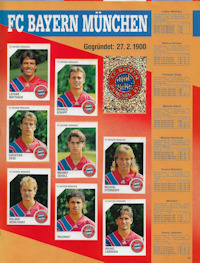 Album Sammelalbum Panini Bundesliga 1992-1993 Fussball 93 innen