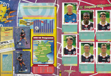 Album Sammelalbum Panini Bundesliga 1997-1998 Fussball 98 innen