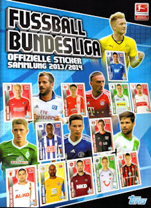 Album Sammelalbum Bundesliga 2013-2014 2013/14 Topps Sticker komplett
