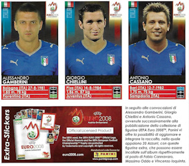 Album Sammelalbum EM 2008 Panini Euro 2008 Update-Sticker Europameisterschaft 2008 Italien