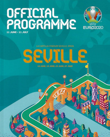 Programm Programmheft EM 2020 EURO 2020 Sevilla Seville EM 2021 EURO 2021