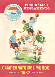 Offizielles Programm official programme Programmheft WM 1962 Zweitprogramm Cemento Polpaico Edition