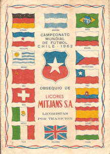 Offizielles Programm official programme Programmheft WM 1962 Zweitprogramm Licores Mitjans Edition
