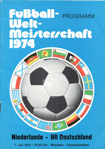 Offizielles Programm official programme Programmheft WM 1974 Finale Niederlande - Deutschland
