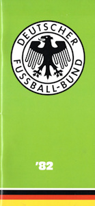 Offizielles Programm Programmheft WM 1982 official programme DFB Media Guide