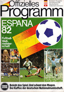 Offizielles Programm Programmheft WM 1982 Excklusiv-Ausgabe BR Deutschland, Österreich, Schweiz Gesamtprogramm Idee-Kaffee