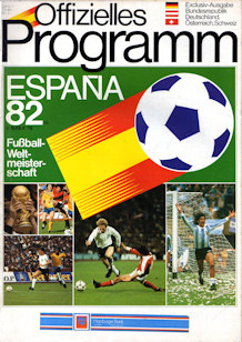 Offizielles Programm Programmheft WM 1982 Excklusiv-Ausgabe BR Deutschland, Österreich, Schweiz Gesamtprogramm Hamburger Bank Volksbank eG