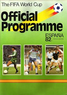 Offizielles Programm Programmheft WM 1982 Gesamtprogramm official programme French Edition