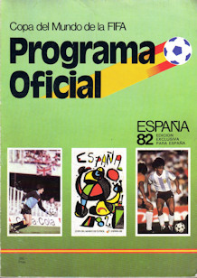 Offizielles Programm Programmheft WM 1982 Gesamtprogramm official programme Spanish Edition