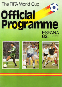 Offizielles Programm Programmheft WM 1982 Gesamtprogramm UK-Edition