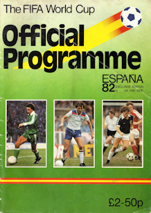 Offizielles Programm Programmheft WM 1982 Gesamtprogramm UK and Eire-Edition