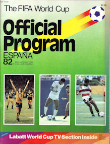 Offizielles Programm Programmheft WM 1982 Gesamtprogramm official programme program USA-Canada Edition Labatt Brewery