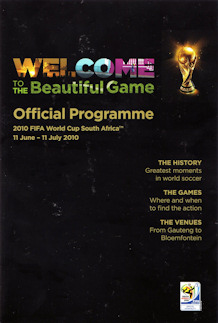 Offizielles Programm official programme Programmheft WM 2010 World Cup 2010 Gesamtprogramm Knockout-Stage VIP-Edition