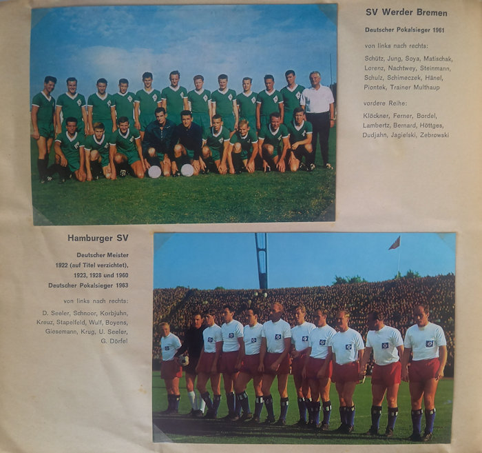 Album Sammelalbum Bundesliga 65 Bergmann Nationalmannschaft