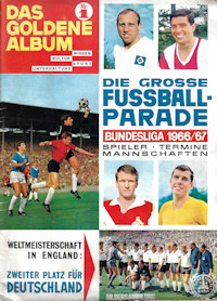 Album Sammelalbum Bundesliga 1966/67 Sicker Das goldene Album Die große Fussball-Parade Bundesliga 1966/67 66/67 Sicker