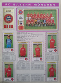 Album Sammelalbum Panini Bundesliga 1982-1983 Fussball 83 innen