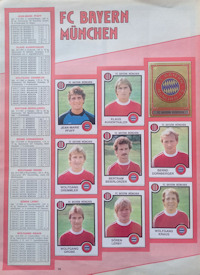 Album Sammelalbum Panini Bundesliga 1983-1984 Fussball 84 innen