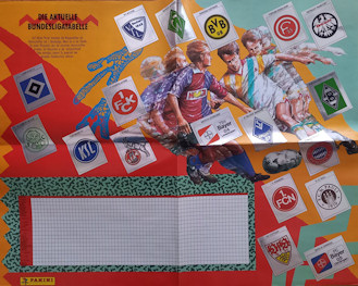 Album Sammelalbum Panini Bundesliga 1989-1990 Fussball 90 Poster