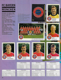 Album Sammelalbum Panini Bundesliga 1990-1991 Fussball 91 innen