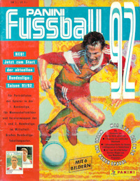 Album Sammelalbum Panini Bundesliga 1991-1992 Fussball 92