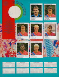 Album Sammelalbum Panini Bundesliga 1991-1992 Fussball 92 innen