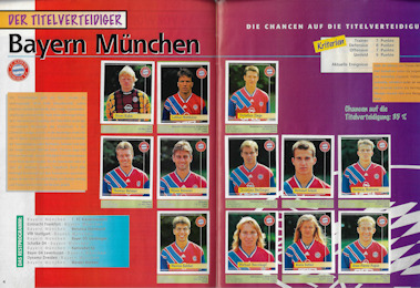 Album Sammelalbum Panini Bundesliga 1994-1995 '94/'95 Endphase innen