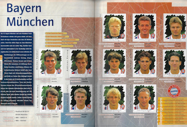 Album Sammelalbum Panini Bundesliga 1995-1996 '95/'96 Endphase innen