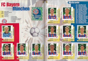 Album Sammelalbum Panini Bundesliga 1996-1997 96/97 Endphase innen