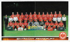 Album Sammelalbum Panini Bundesliga 2000-2001 Fussball 2001 Mannschaft Frankfurt korrekt richtig