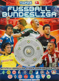 Album Sammelalbum Panini Topps Bundesliga 2010-2011 Fussball 2010/2011