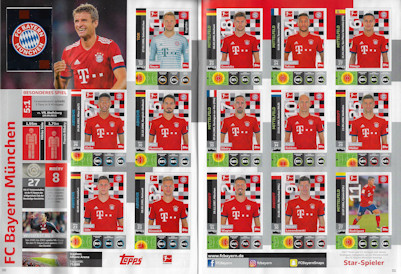 Album Sammelalbum Panini Topps Bundesliga 2018-2019 Fußball Fussball 2018/2019 innen