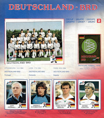 Album Sammelalbum EM 1984 Panini Euro 84 Europameisterschaft Innen