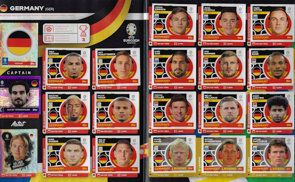 Sammelalbum EM 2024 EURO 2024 Europameisterschaft 2024 Deutschland Topps Merlin Album