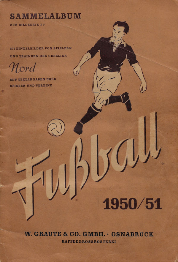 Album Sammelalbum Fußball Fussball 1950/51 Oberliga Nord Kiddy Mercator Serie F7