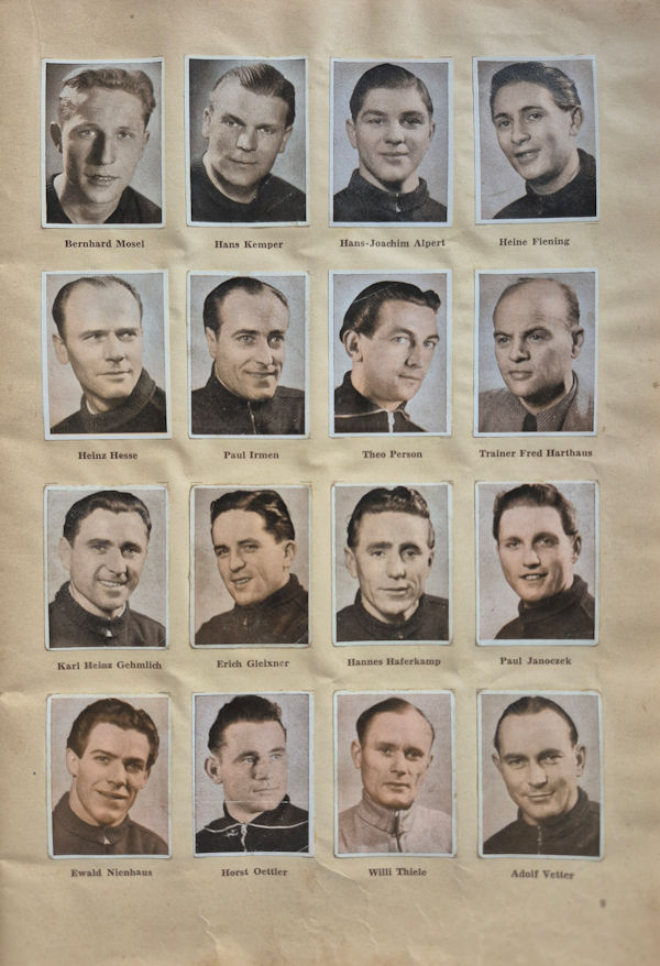 Album Sammelalbum Fußball Fussball 1950/51 Oberliga Nord Kiddy Mercator Serie F7 Innen VfL Osnabrück Eintracht