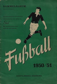 Album Sammelalbum Fußball Fussball 1950/51 Oberliga Süd Quieta Mercator Serie F6