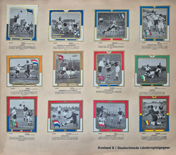 Sammeltafeln König Fussball Union Cigarettenfabrik Turbaco Zigaretten 1938