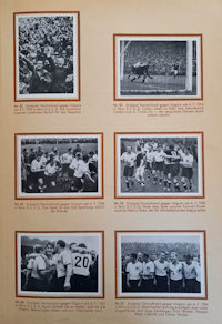 WM 1954 Kosmos Album WM54 Kosmos Zigarettenbilder Deutsche Nationalelf Fussball Weltmeister 1954 komplett innen
