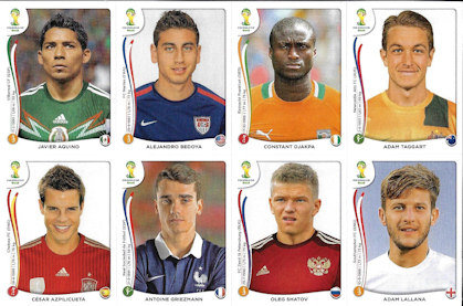 Album Sammelalbum Panini WM 2014 Brasilien Brasil World Cup Fußball-Weltmeisterschaft WM 2014 Update Sticker 3