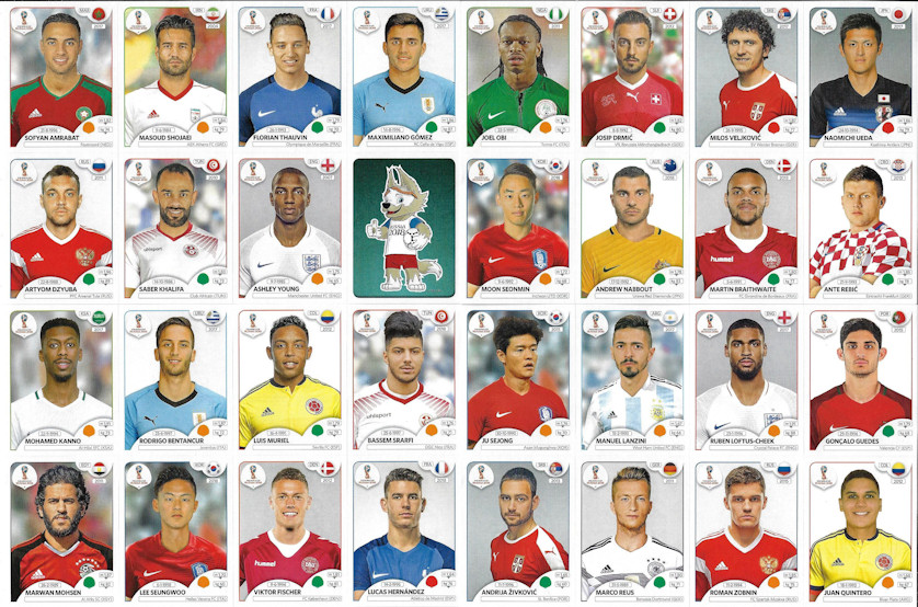 Album Sammelalbum Panini WM 2018 Russland Russia World Cup Fußball-Weltmeisterschaft 2018 Update 3