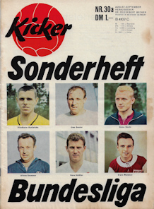 Bundesliga 1963/1964 1963/64 Kicker Sonderheft erstes Sonderheft der Bundesligageschichte