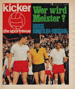 Bundesliga 1966/1967 1966/67 Kicker Sonderheft Vorschau