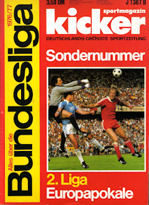 Bundesliga 1976/1977 76/77 Kicker Sportmagazin Sonderheft Vorschau