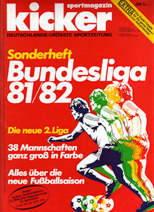 Bundesliga 1981/1982 81/82 Kicker Sportmagazin Sonderheft Vorschau