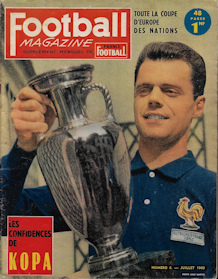EM 1960 Zeitschrift Magazin Football-Magazine Numero 6 Juilett 1960 Supplement Mensuel de France Football Vorschau