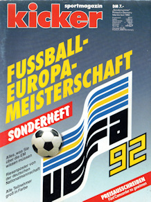 EM 1992 Kicker Sonderheft Europameisterschaft EM 92 Schweden