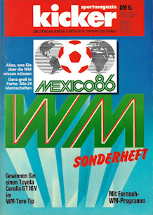 WM 1986 Kicker Sonderheft