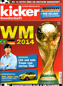 WM 2014 Kicker Sonderheft Weltmeisterschaft WM Brasilien