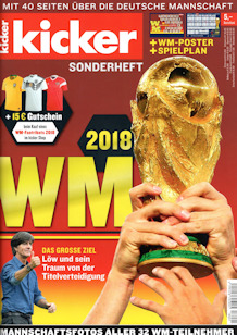 WM 2018 Kicker Sonderheft Weltmeisterschaft WM 2018 Russland